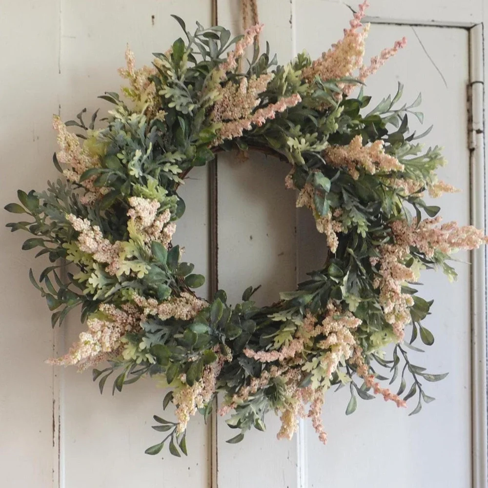 Small Summer Wreath, Wall Decor, Teachers or Housewarming Gift, Cabinet Accent
